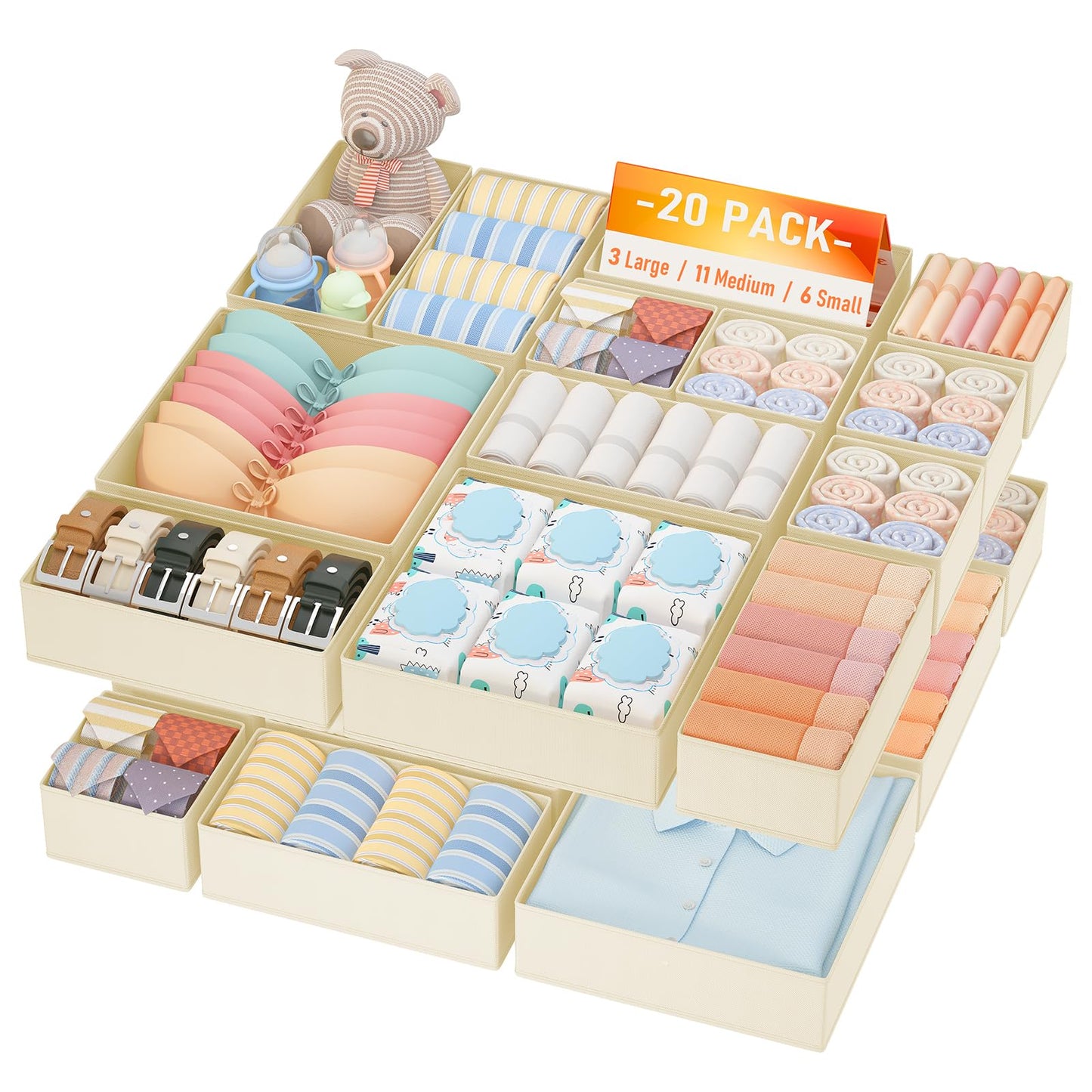 Drawer Organizers, Modular Storage Dividers