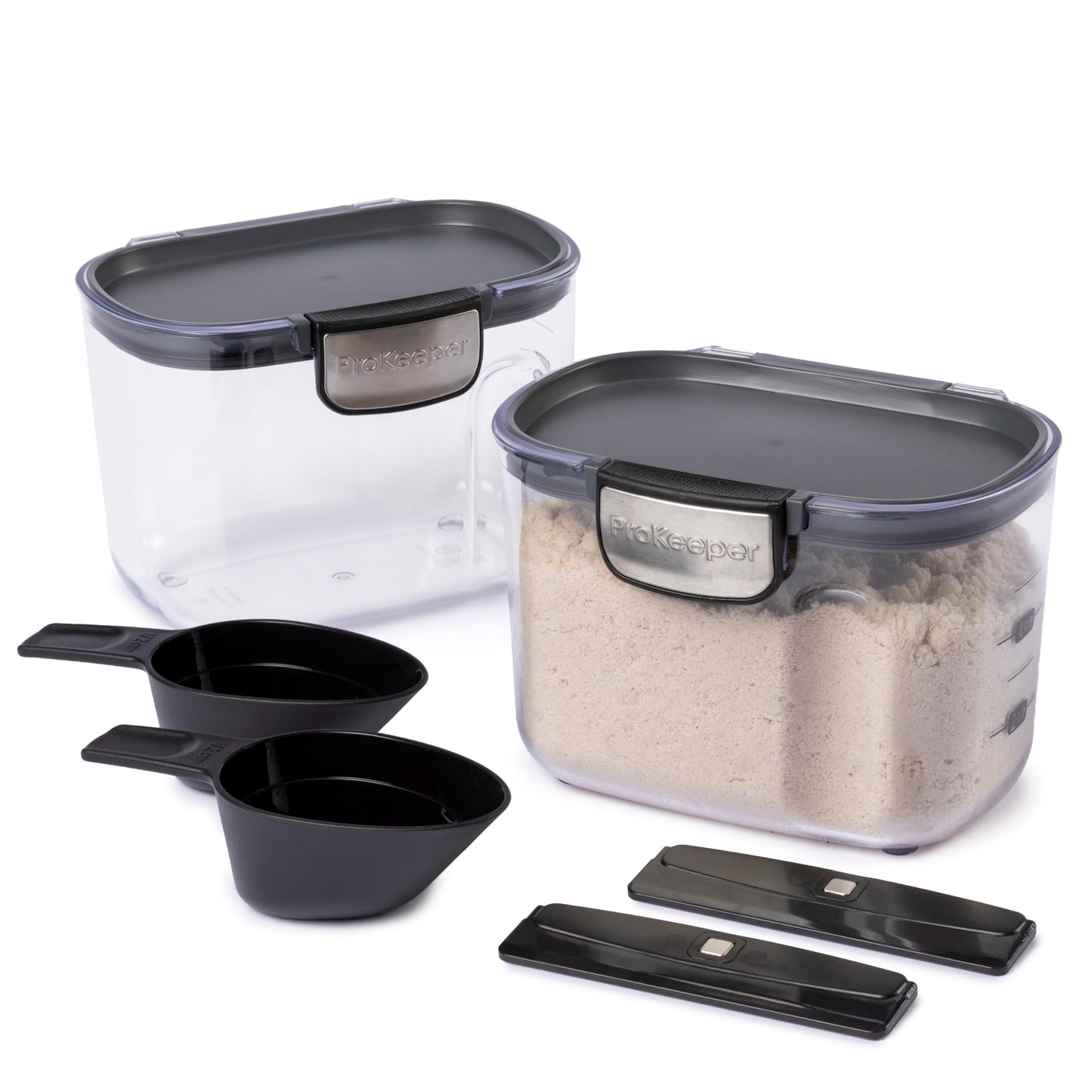 Airtight Food Storage Container Set, Clear Kitchen Canisters