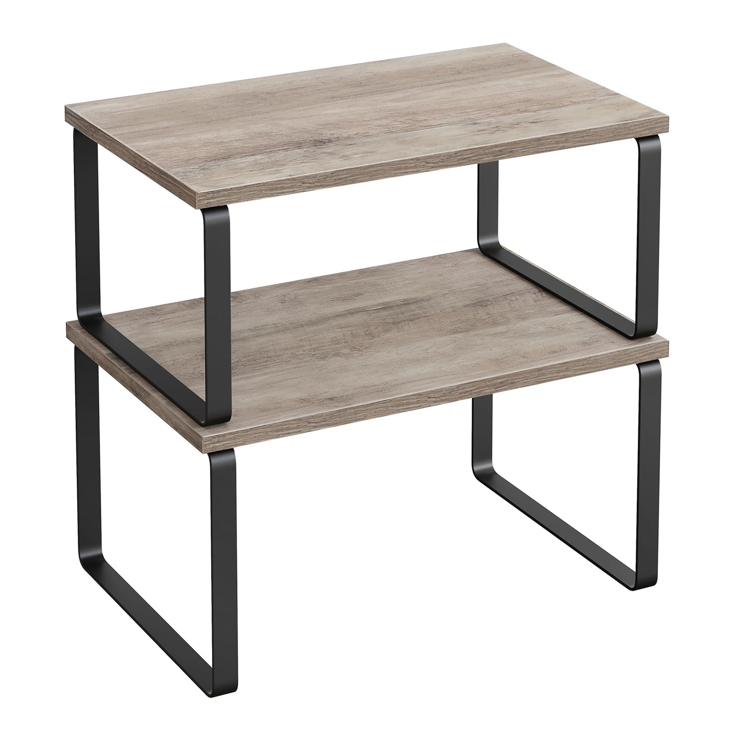 Cabinet Organizer Shelf Set, Expandable Kitchen Storage Rack