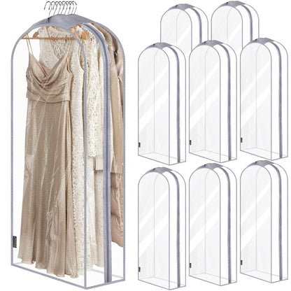 Translucent Garment Bags for Closet Clothes Storage
