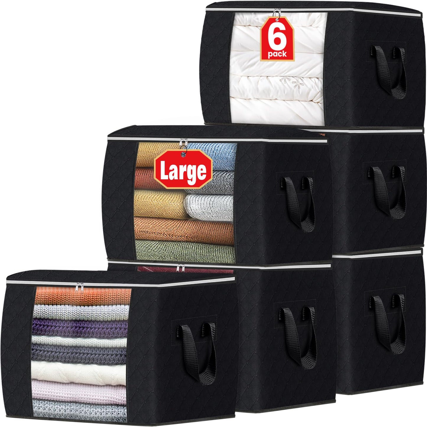 Foldable Clothes Storage Bags for Bedroom Organization