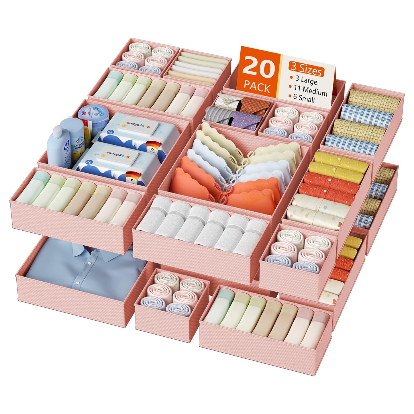 Drawer Organizers, Modular Storage Dividers