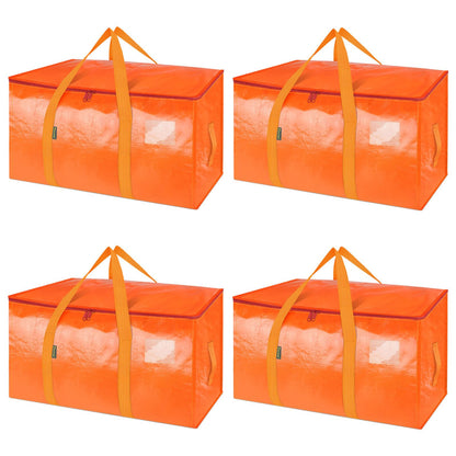 Clear Oversized Storage Bags with Reinforced Handles for Moving