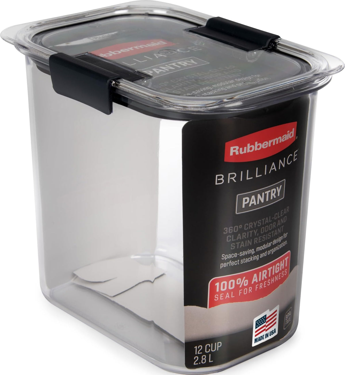 Rubbermaid Brilliance Pantry Plastic Food Storage Containers