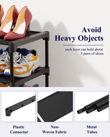 Kitsure Shoe Rack - Premium Non-Woven Shoe Rack Shelf