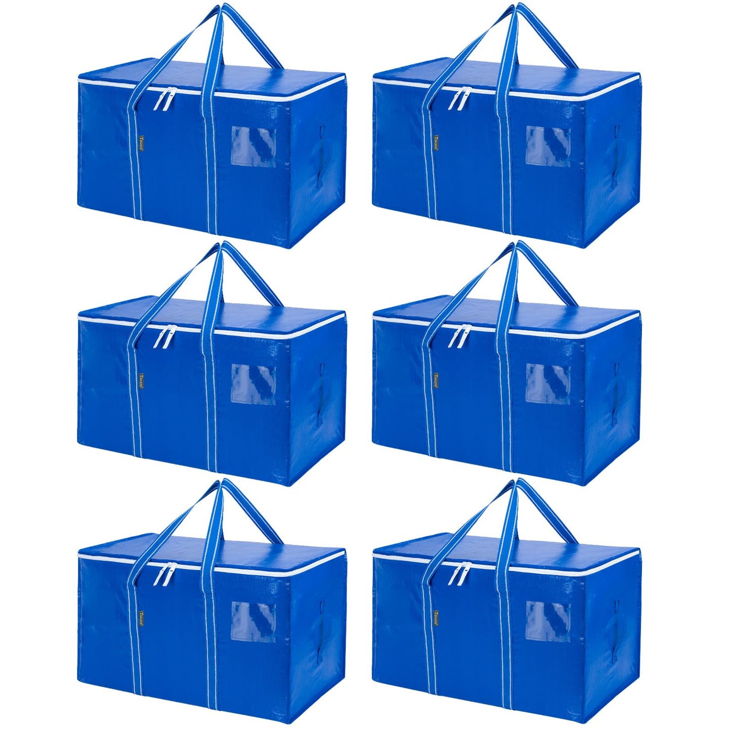 Clear Oversized Storage Bags with Reinforced Handles for Moving