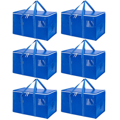 Clear Oversized Storage Bags with Reinforced Handles for Moving