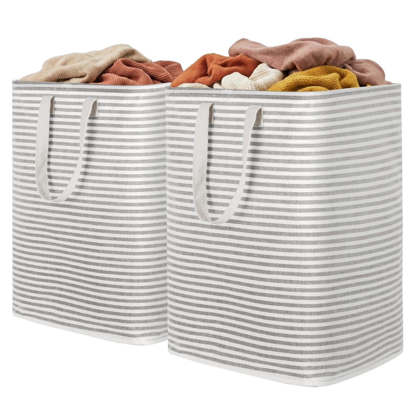 Collapsible Laundry Hamper, Waterproof Clothes Storage Basket