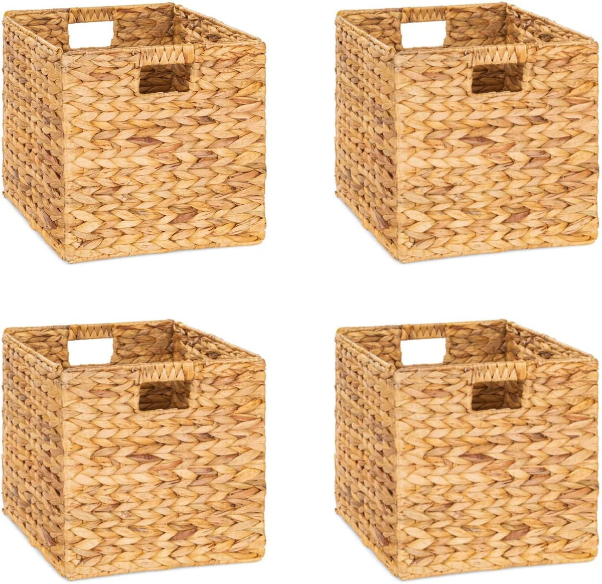 Wicker Storage Baskets, Large Woven Organizer Bins