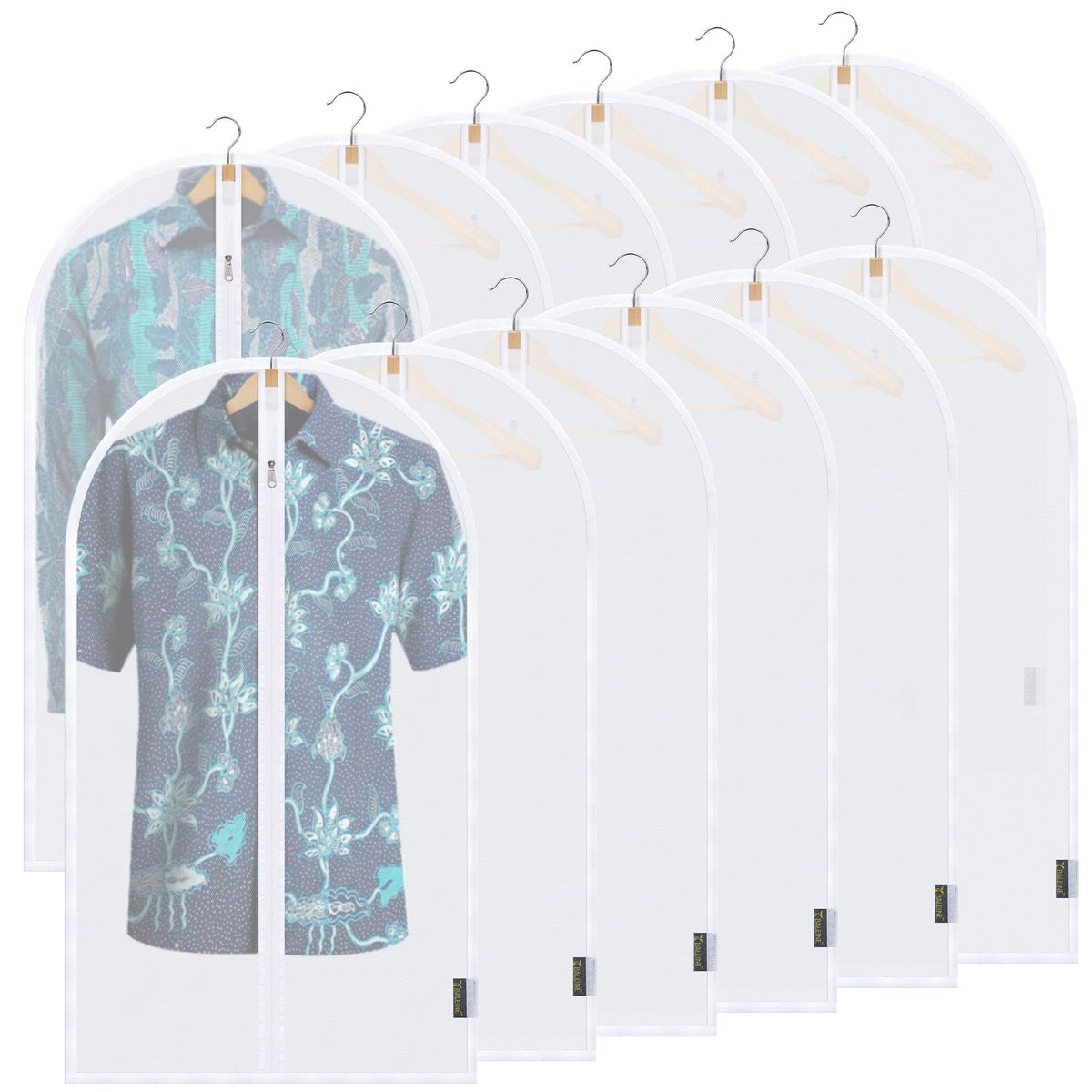 Translucent Garment Bags for Closet Clothes Storage