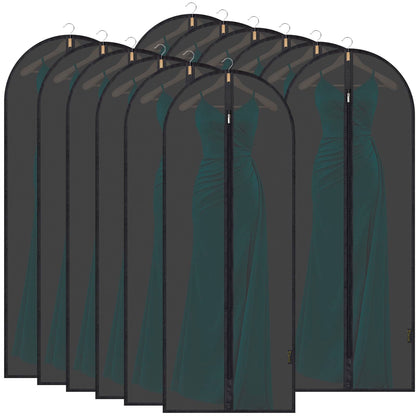 Translucent Garment Bags for Closet Clothes Storage
