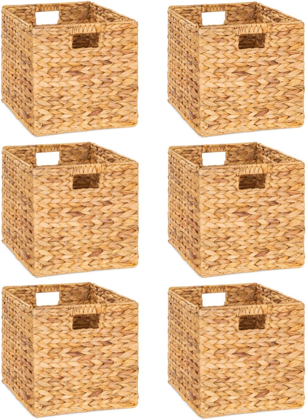 Wicker Storage Baskets, Large Woven Organizer Bins