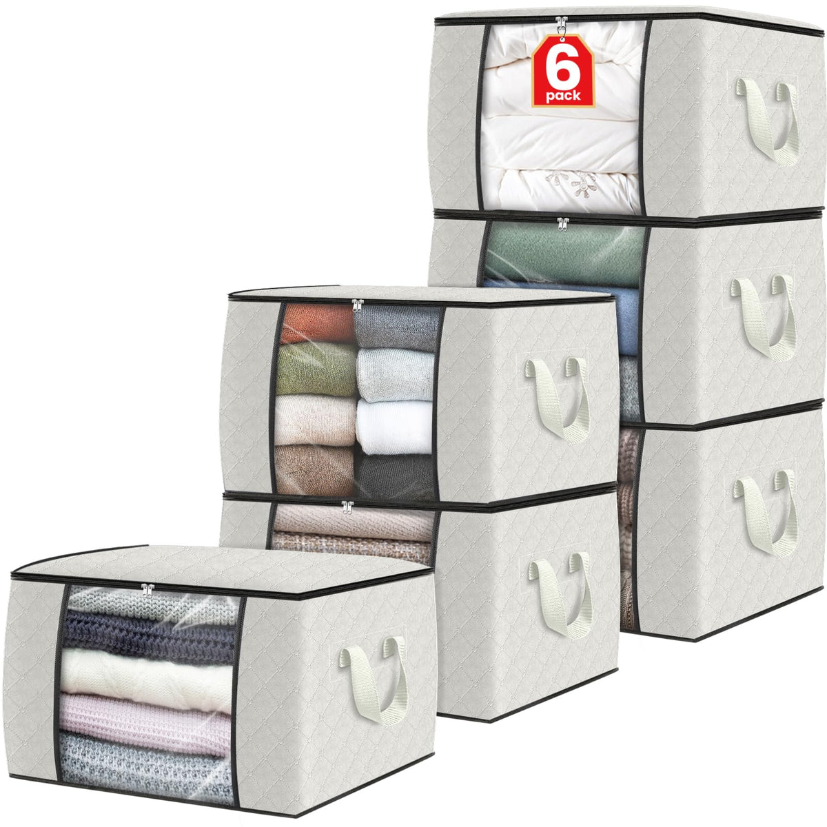 Foldable Clothes Storage Bags for Bedroom Organization