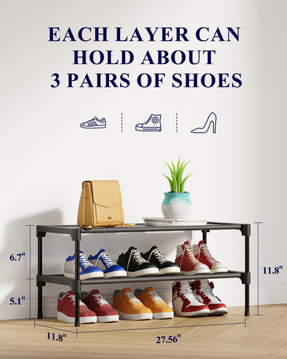 Kitsure Shoe Rack - Premium Non-Woven Shoe Rack Shelf