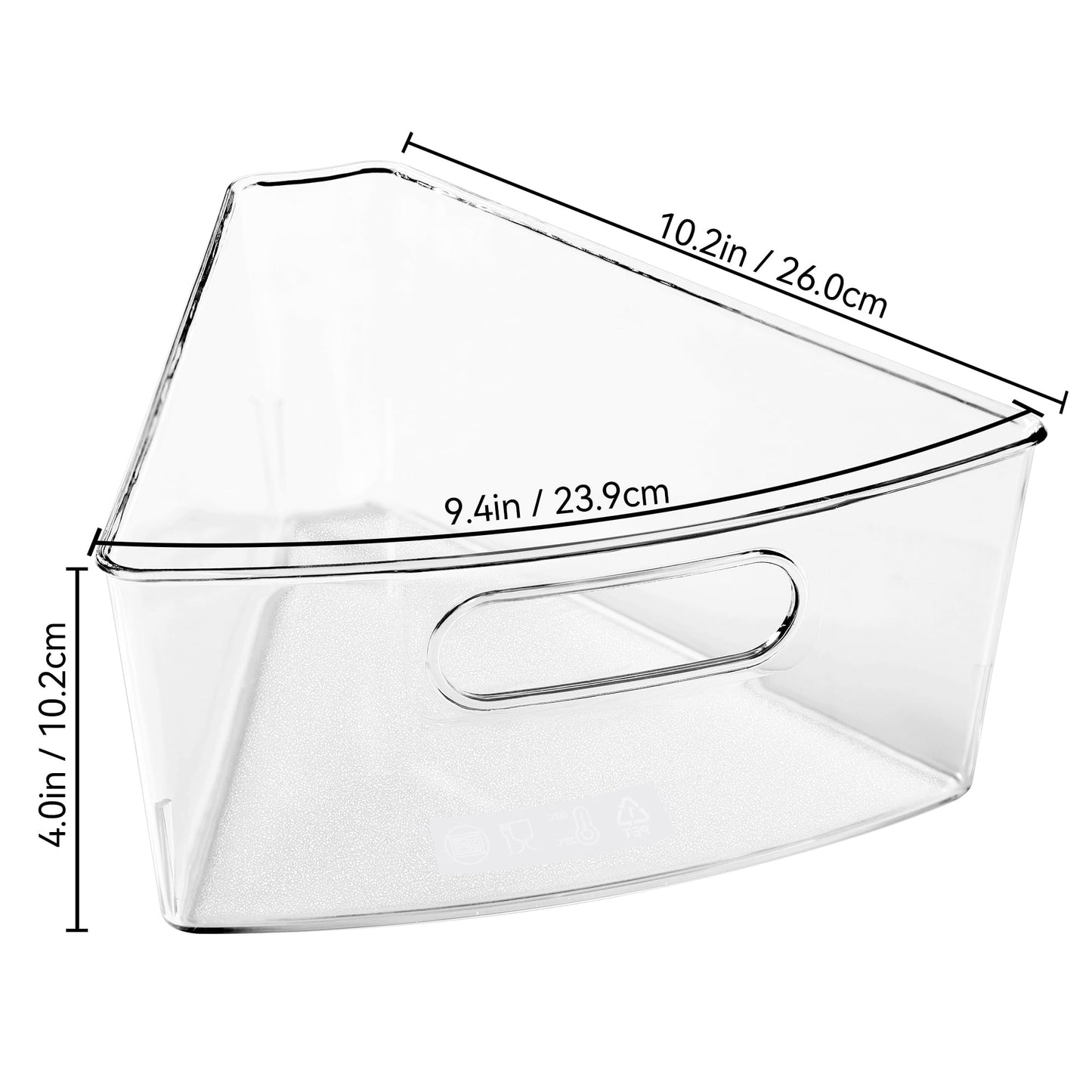 Oubonun Lazy Susan Organizers,Kitchen Storage Organizer Transparent Container Bins