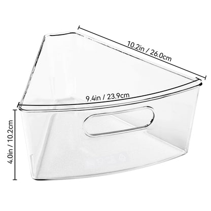 Oubonun Lazy Susan Organizers,Kitchen Storage Organizer Transparent Container Bins