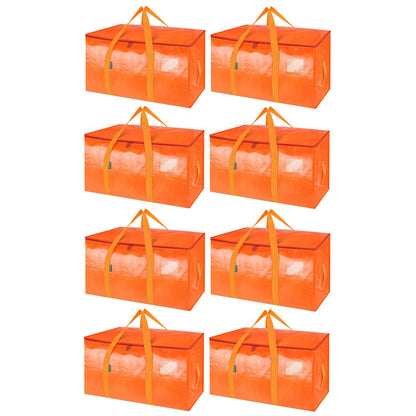 Clear Oversized Storage Bags with Reinforced Handles for Moving