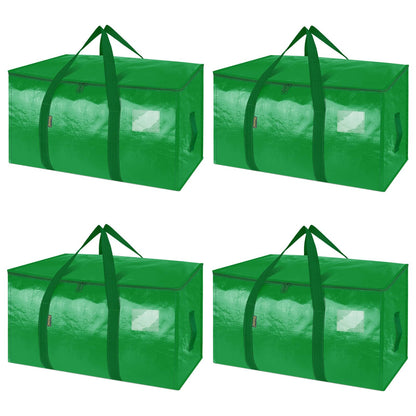 Clear Oversized Storage Bags with Reinforced Handles for Moving