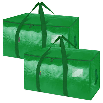 Clear Oversized Storage Bags with Reinforced Handles for Moving