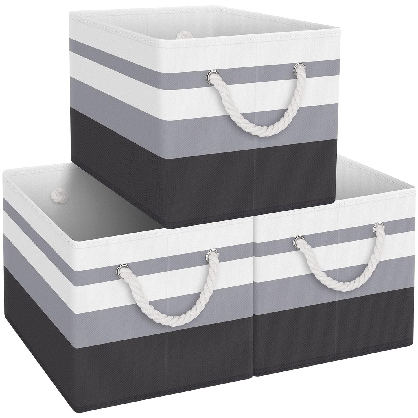 Foldable Storage Baskets with Handles, Large Organizer Bins