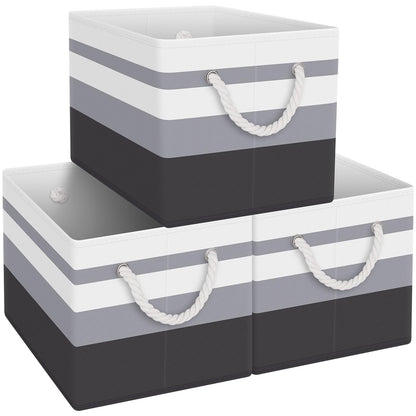 Foldable Storage Baskets with Handles, Large Organizer Bins
