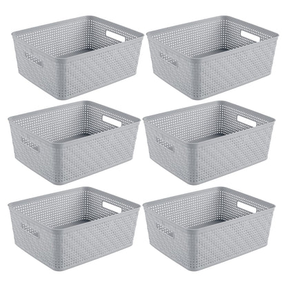 Plastic Storage Baskets, Home Organization Bins