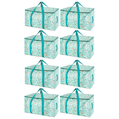 Clear Oversized Storage Bags with Reinforced Handles for Moving