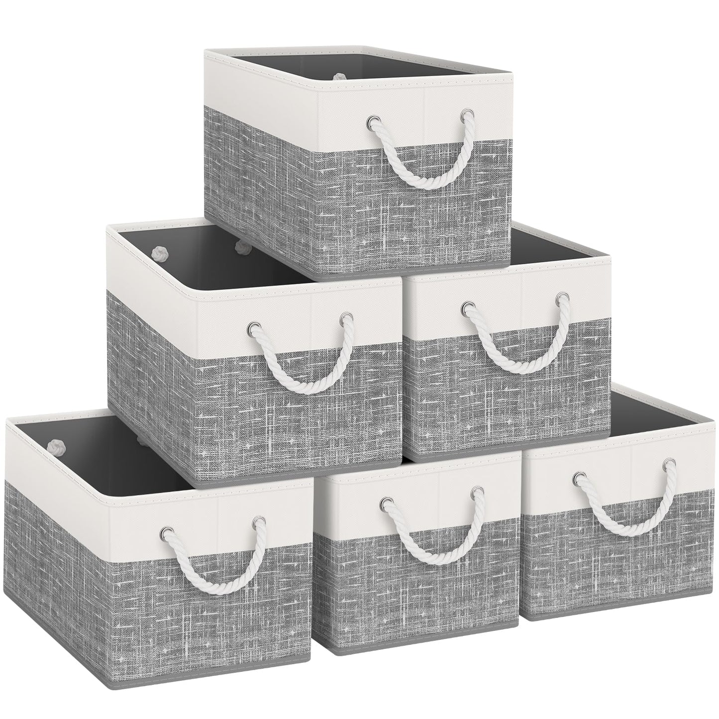 Foldable Storage Baskets with Handles, Large Organizer Bins