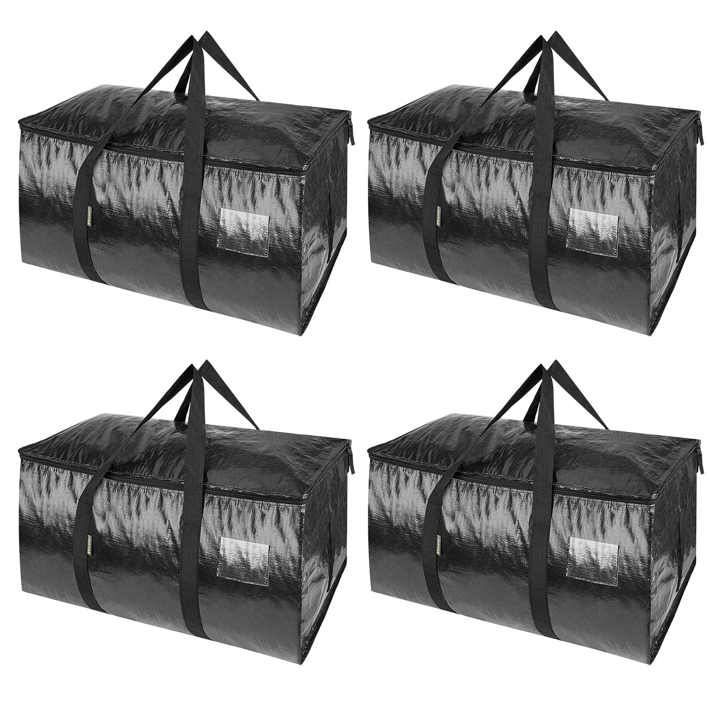 Clear Oversized Storage Bags with Reinforced Handles for Moving