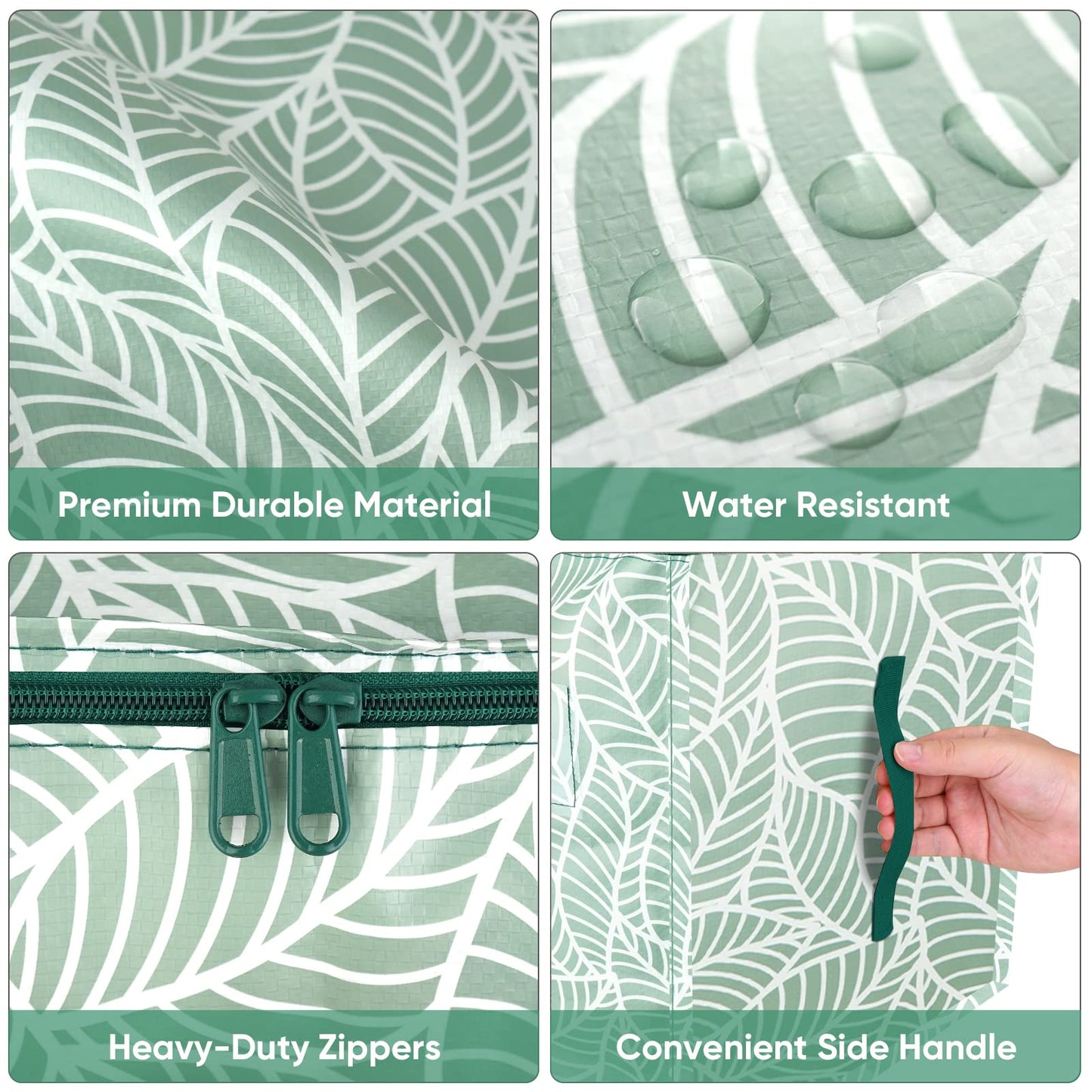 Clear Oversized Storage Bags with Reinforced Handles for Moving