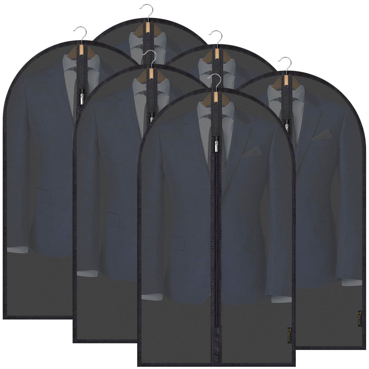 Translucent Garment Bags for Closet Clothes Storage