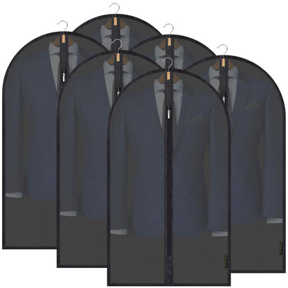 Translucent Garment Bags for Closet Clothes Storage