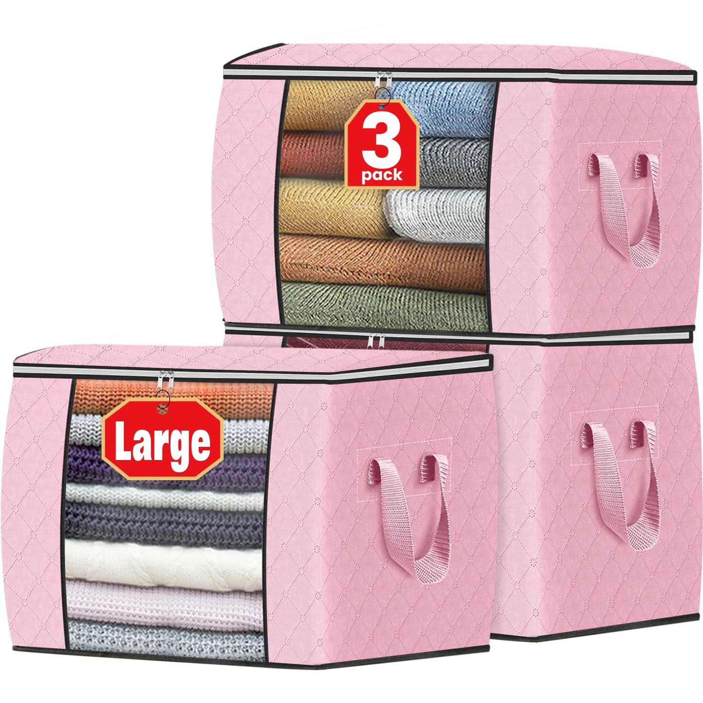 Foldable Clothes Storage Bags for Bedroom Organization