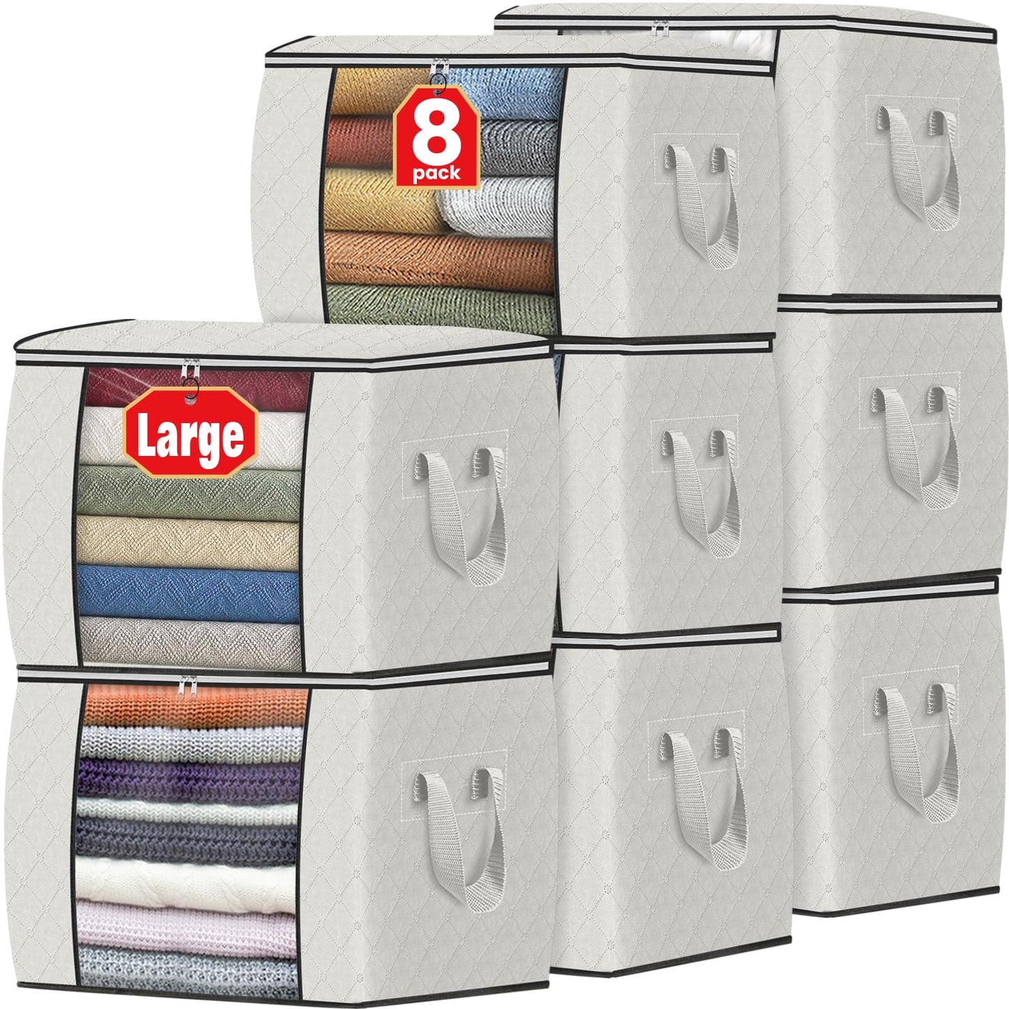Foldable Clothes Storage Bags for Bedroom Organization