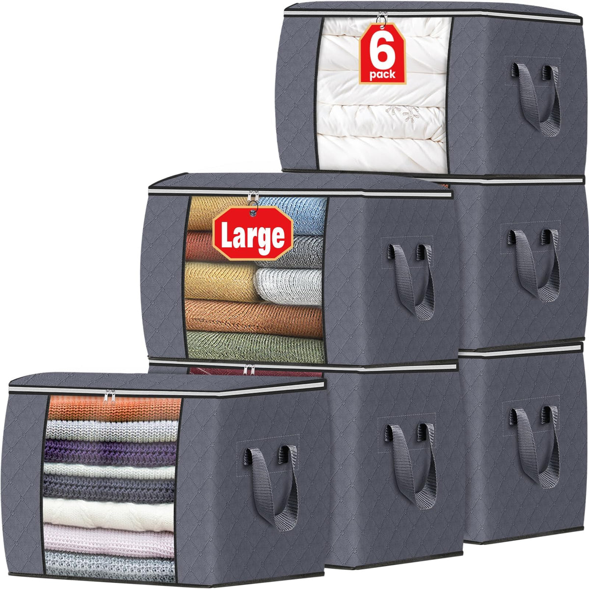 Foldable Clothes Storage Bags for Bedroom Organization