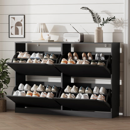 Shoe Storage Cabinet with Drawers, Entryway Organizer