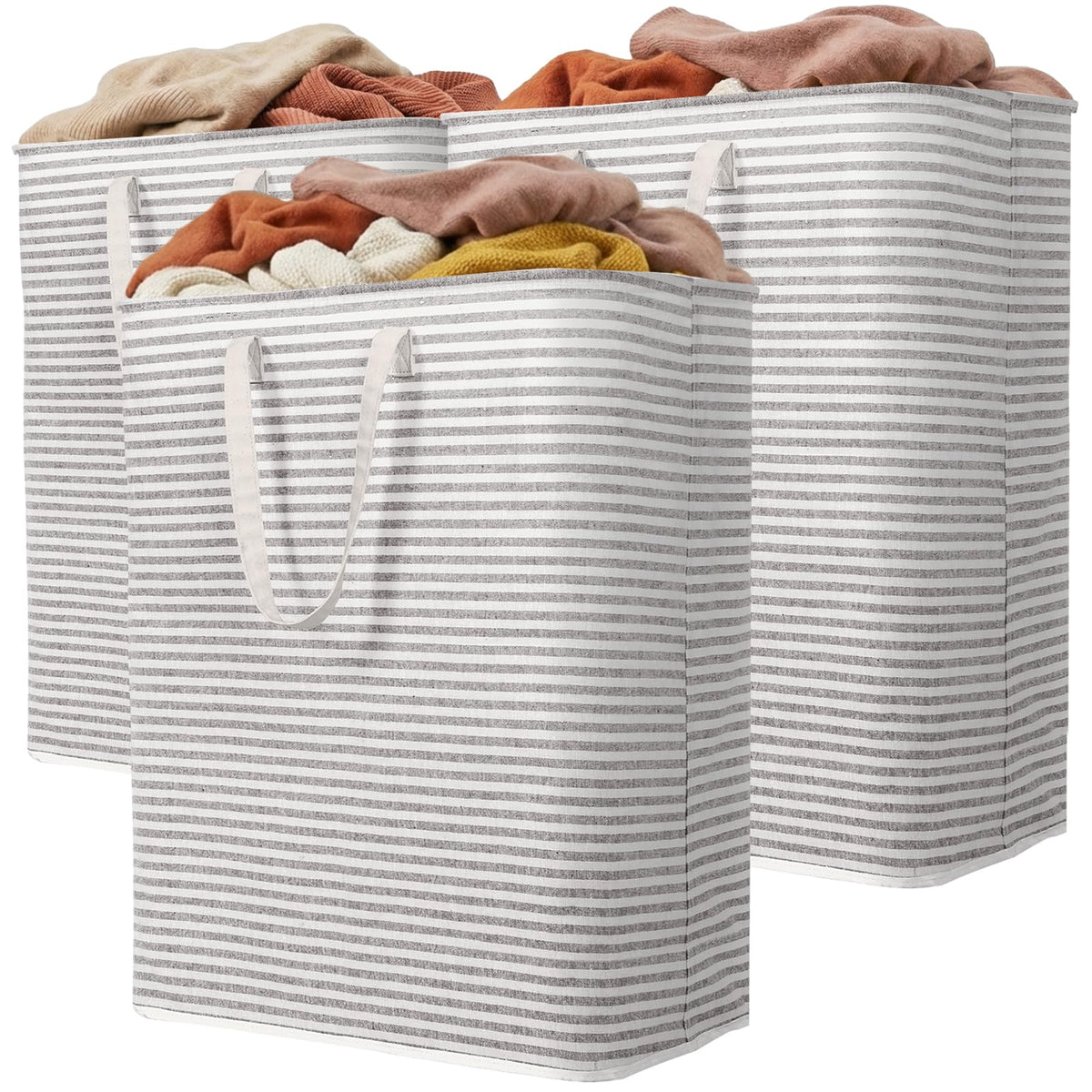 Collapsible Laundry Hamper, Waterproof Clothes Storage Basket