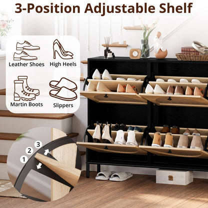 IRONCK Rattan Shoe Cabinet