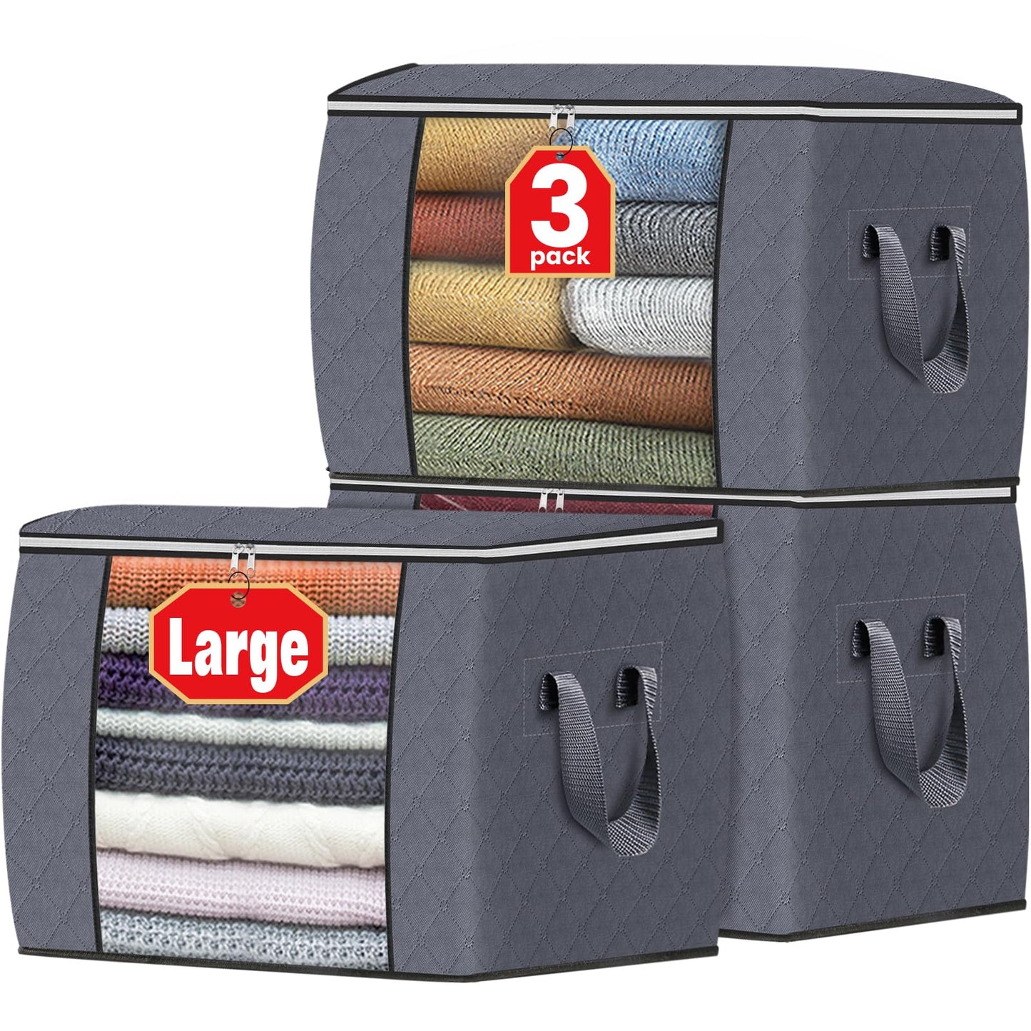 Foldable Clothes Storage Bags for Bedroom Organization