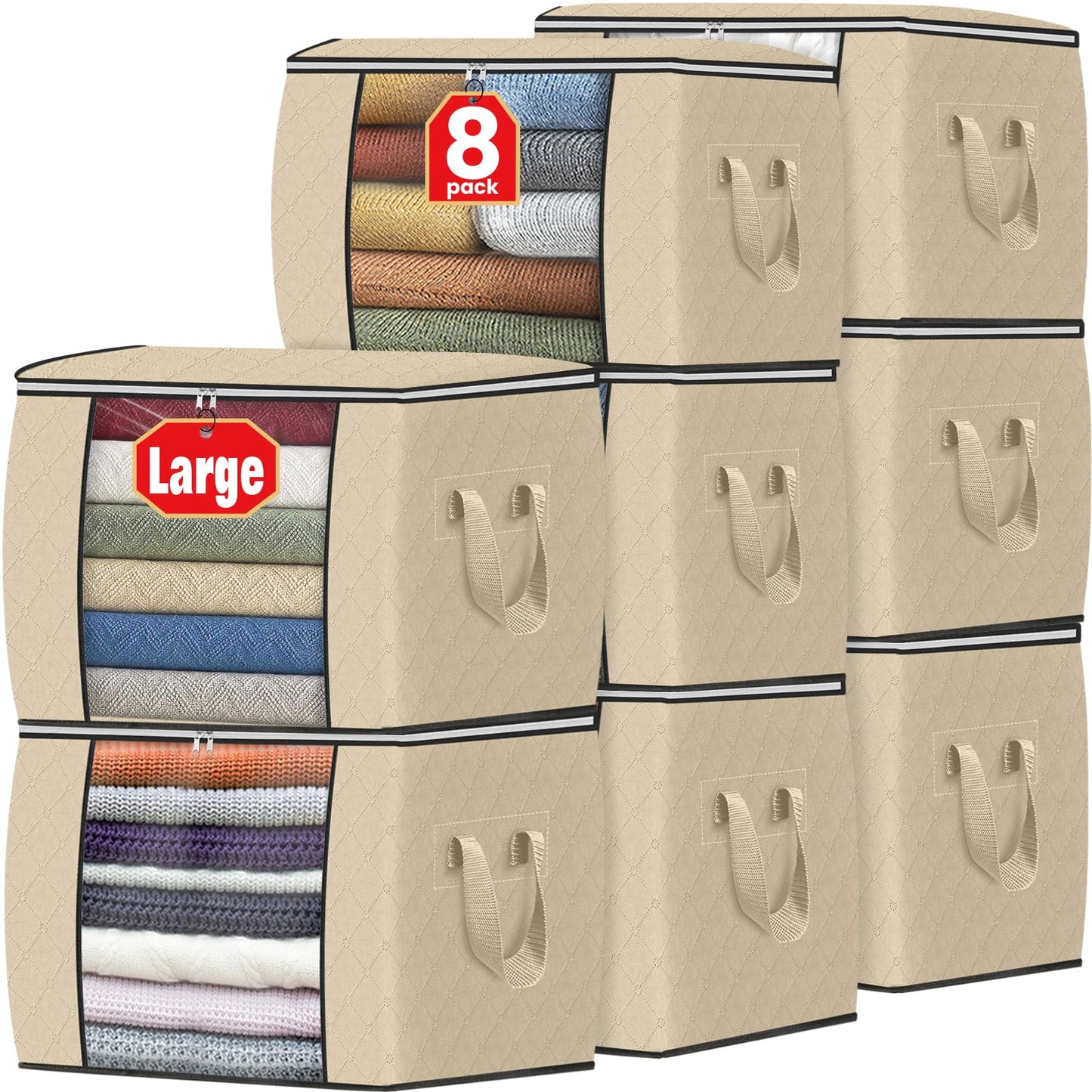Foldable Clothes Storage Bags for Bedroom Organization
