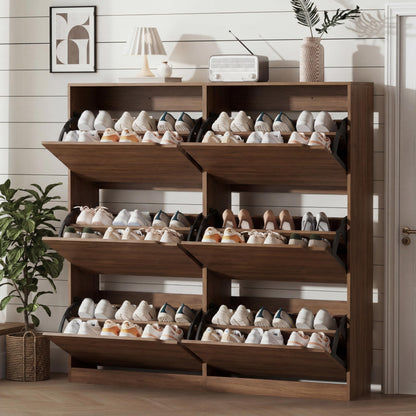 Shoe Storage Cabinet with Drawers, Entryway Organizer