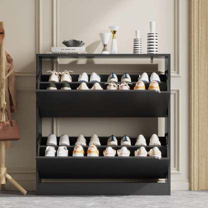 Shoe Storage Cabinet with Drawers, Entryway Organizer