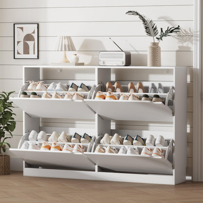 Shoe Storage Cabinet with Drawers, Entryway Organizer