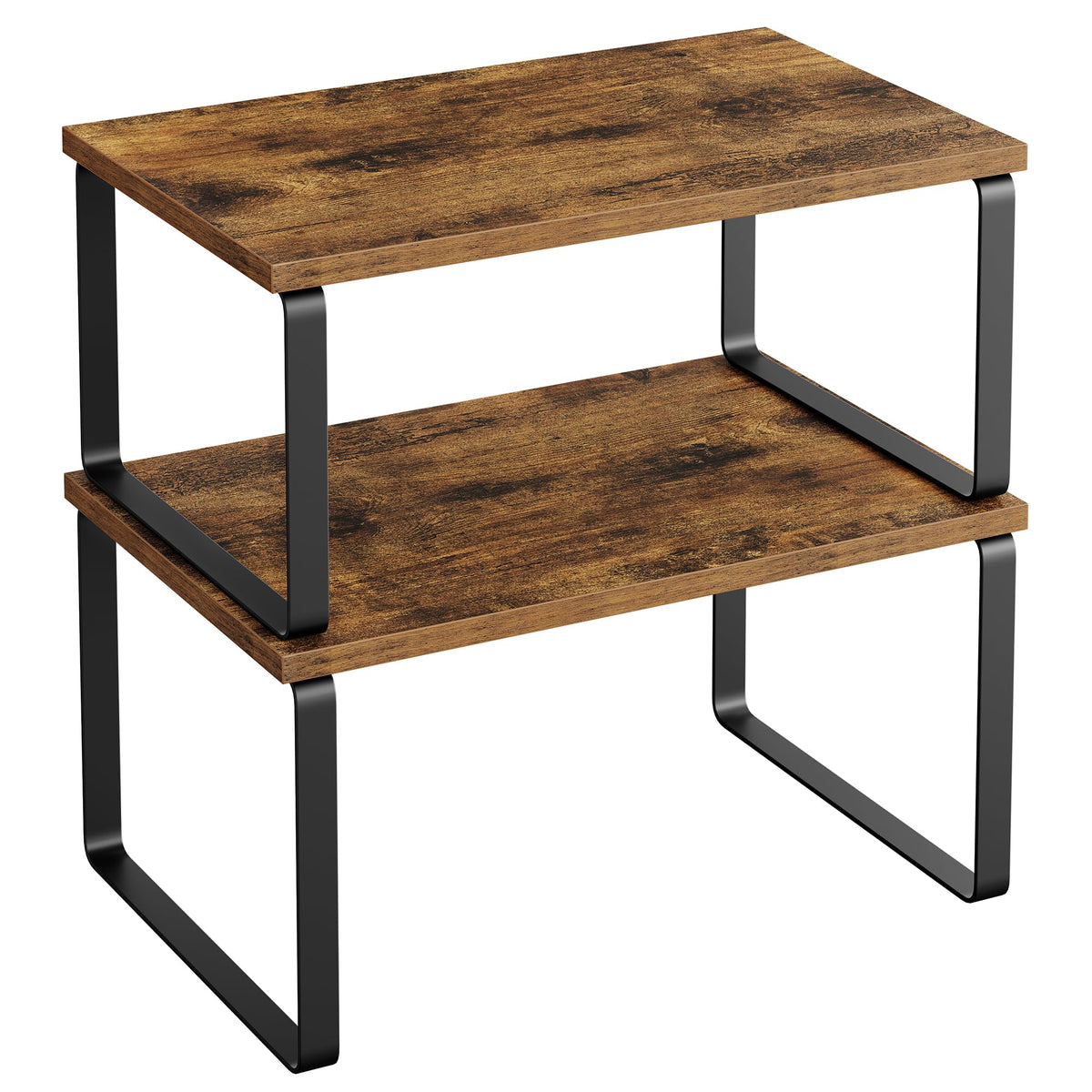 Cabinet Organizer Shelf Set, Expandable Kitchen Storage Rack