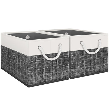 Foldable Storage Baskets with Handles, Large Organizer Bins