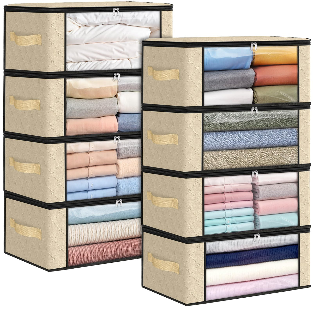Foldable Clothes Storage Bags for Bedroom Organization