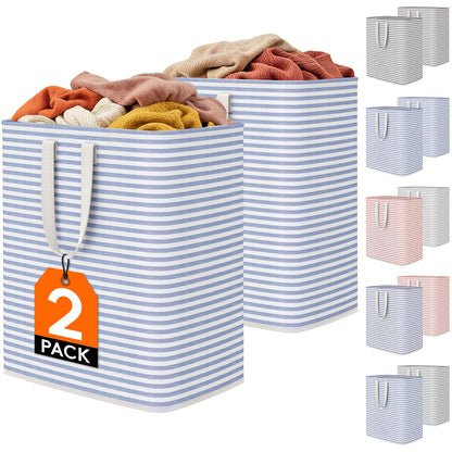 Collapsible Laundry Hamper, Waterproof Clothes Storage Basket