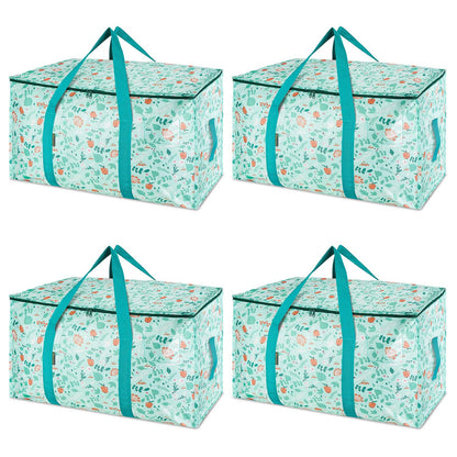 Clear Oversized Storage Bags with Reinforced Handles for Moving