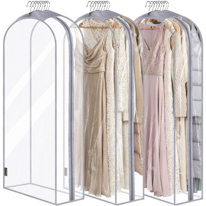 Translucent Garment Bags for Closet Clothes Storage