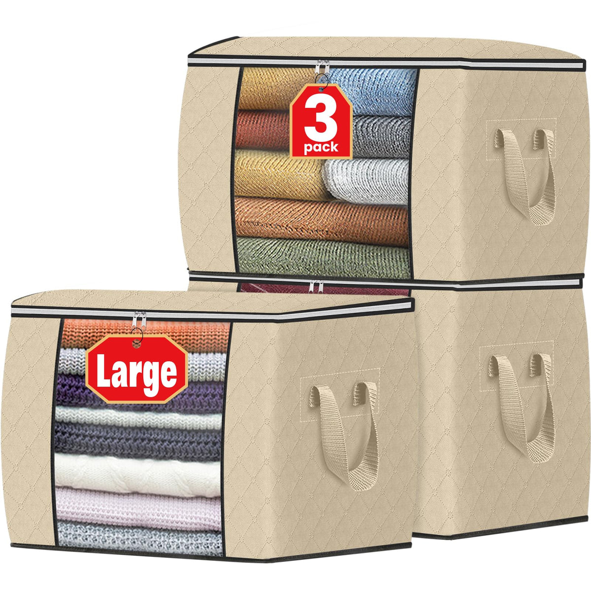 Foldable Clothes Storage Bags for Bedroom Organization